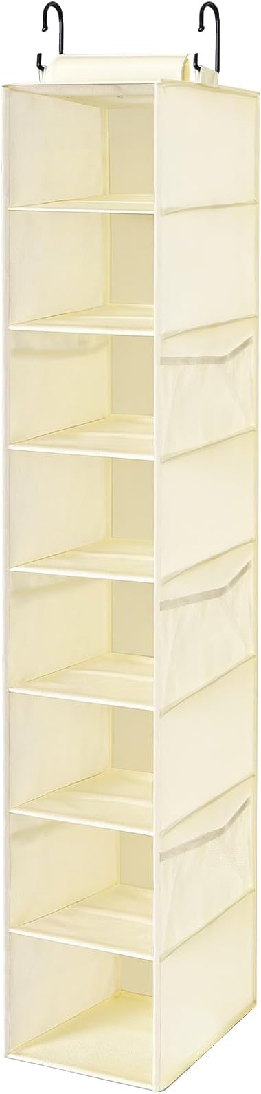 VERONLY Hanging Shoe Organizer for Closet with 8 Shelves,Mesh Pockets-Wider Hanging Shelves for Shoes,Clothes,Hats With Sturd