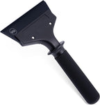 FOSHIO Small Squeegee for Window & Shower Glass Doors, Heavy Duty Metal Handle with 3 Rubber Blades & Car Windshield Ice Scrapers