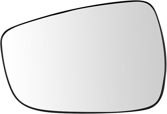 TRQ Driver Side Mirror Glass Non Heated For Factory Equipped Mirrors Compatible with 2012-2017 Hyundai Accent