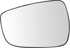 TRQ Driver Side Mirror Glass Non Heated For Factory Equipped Mirrors Compatible with 2012-2017 Hyundai Accent