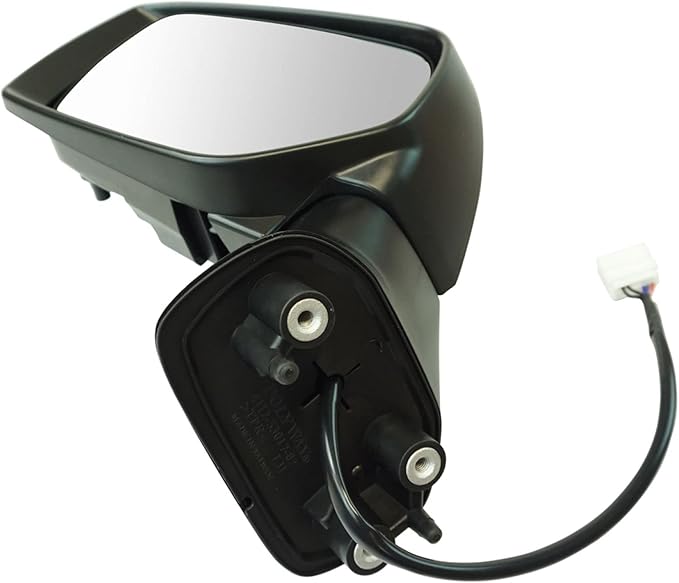 TRQ 2 Piece Driver and Passenger Side Mirror Assembly Set Electric Adjustment Heated No Memory Black Compatible with 2015-201