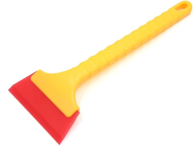uxcell Long Antislip Handle Red Rubber Car Ice Scraper Windshield Snow Removal