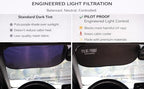 Blackout Light Car Window Sunshades – 4 Pack – Heat-Activated Grip – No Static Cling – 20” x 12” Universal Fit – Includes Storage Pouch