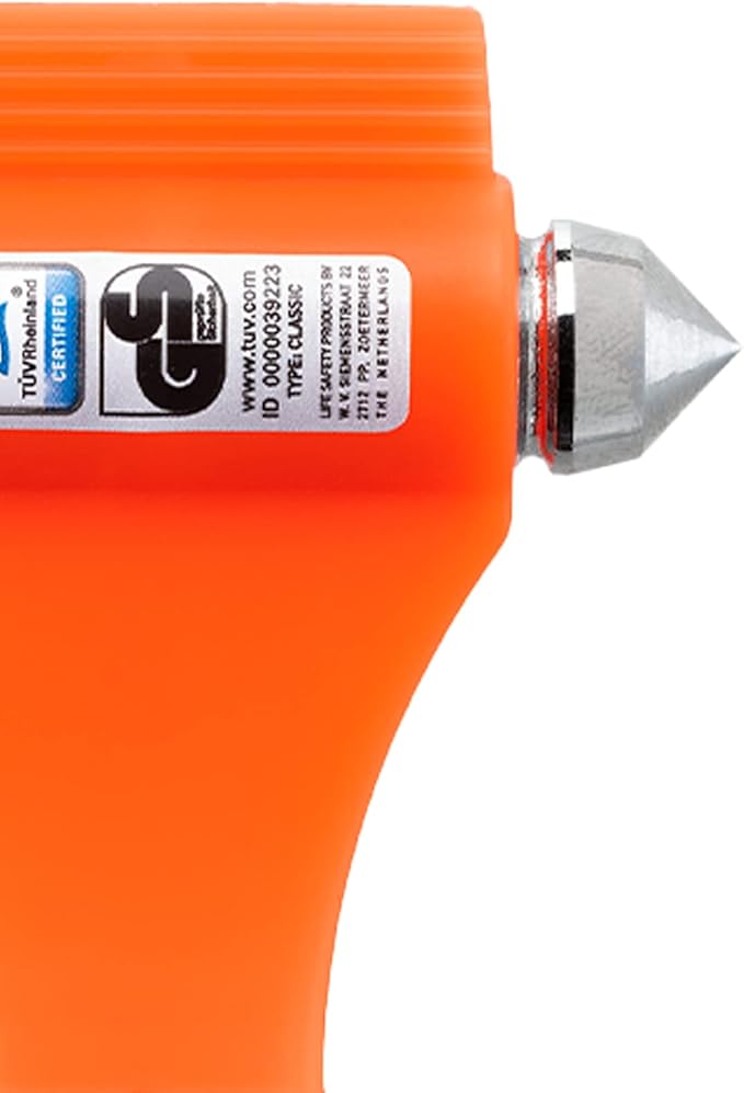 Lifehammer Brand Safety Hammer - The Original Emergency Escape and Rescue Tool with Seatbelt Cutter, Made in The Netherlands