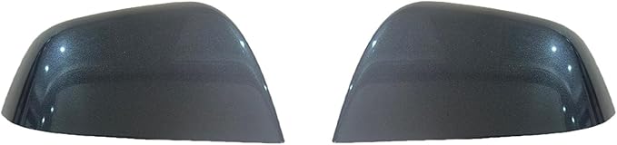Compatible with Tesla Model Y Side Mirror Cover Replacement 2021 2022 2023 2024, Left & Right Side Rearview Mirror Cover Cap for Model Y Accessories(Silver)2pcs