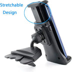 MACHSWON Universal Car Phone Holder Bracket for CD Slot, Adjustable Tablet Holder Stand for Car, Compatible with iPhone, iPad, Samsung 4-12" Devices