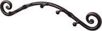 RTZEN Farmhouse Small Key Holder for Wall - Handcrafted Swirl Decorative 5 Key Hooks for Home Entryway - Wrought Iron Wall Mo