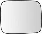 TRQ Driver Side Mirror Glass with Backing Plate Snap On Compatible with 2015-2018 Jeep Renegade CH1324136