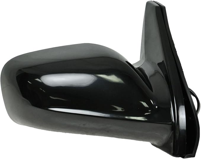 TRQ 2 Piece Driver and Passenger Side Mirror Assembly Set Electric Adjustment Non-Heated No Memory Black Compatible with 2003