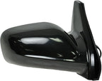TRQ 2 Piece Driver and Passenger Side Mirror Assembly Set Electric Adjustment Non-Heated No Memory Black Compatible with 2003
