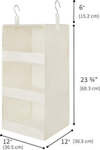 GRANNY SAYS Clothes Storage Bags 4-Pack, 3-Shelf Hanging Organizer 2-Pack