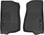 Husky Liners Weatherbeater Floor Mats | Fits 2018-2026 Jeep Wrangler JK/JL & 2020-2026 Jeep Gladiator | Front Row, 2-pc Black - 13021