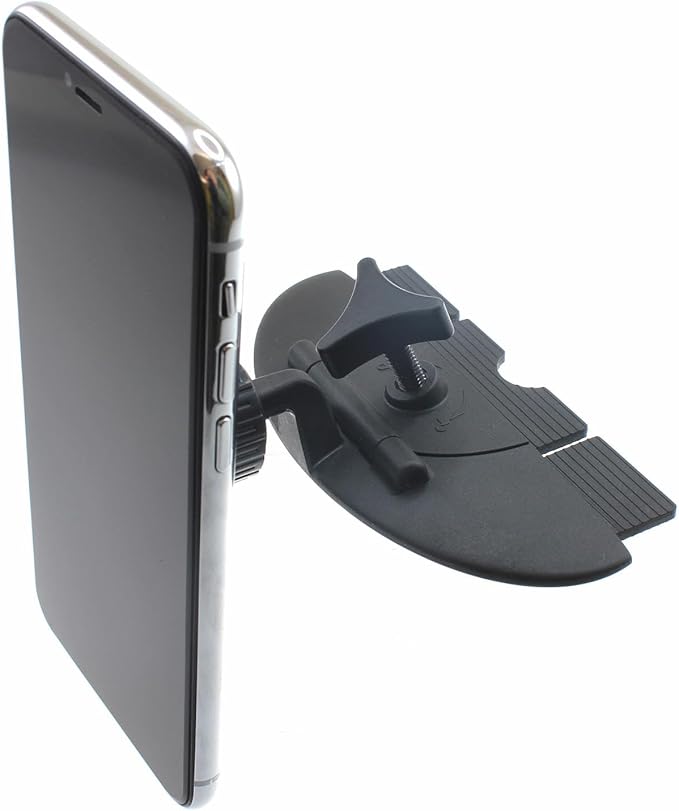 Car Mount CD Slot Magnetic Compatible with Samsung Galaxy S25 Plus, Holder Swivel Dock Strong Grip CD Player Slot