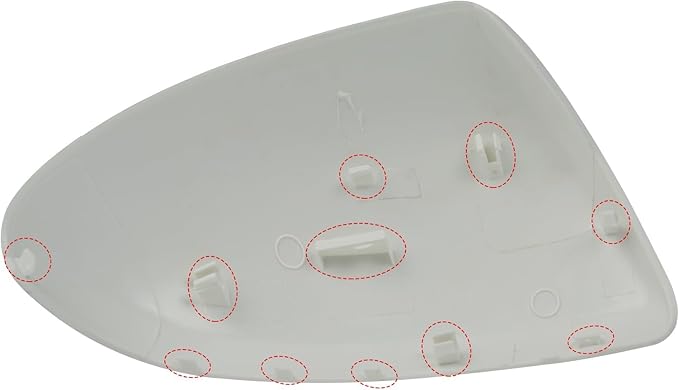 Compatible with Mazda 2/Mazda 3 2010-2013 Left Driver Side Mirror Cap Cover, Door Rearview Left Side View Mirror Cover Replacement for Mazda, Glossy Black