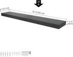 Ballucci Floating Shelf, 36" Wood Wall Shelf with Invisible Brackets for Bathroom, Living Room, Bedroom, Kitchen, Nursery, 6"