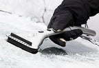 Zento Deals Heated Car Window Snow/Ice Scraper with Light - Extendable 12V LED Light with 15.8 feet Long Cord (2)
