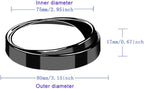 2PCS Small Blind Spot Mirror, 3-inch Round HD Glass Convex Rear View Mirror, Strong Adhesive for Car, Van, SUV and Trucks (3"(75mm), Black Frame)