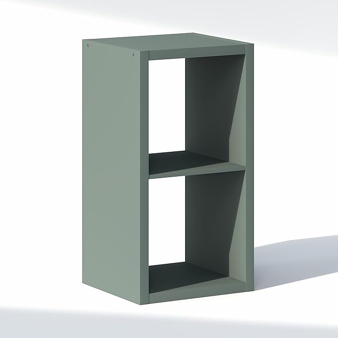 Furinno Cubic Closet Organizers and Storage, 2-Cube Closet Organizer, Open Shelf Closet Storage, Extra Thick Frame for Wardro