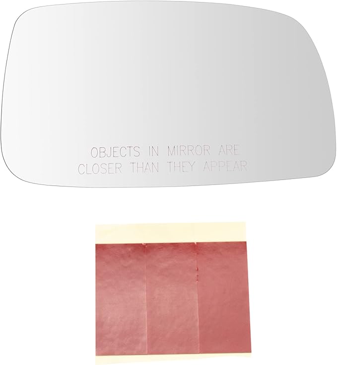 TRQ Passenger Side Mirror Glass Convex Clear Compatible with 2007-2011 Toyota Camry US Built Models TO1323151