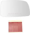 TRQ Passenger Side Mirror Glass Convex Clear Compatible with 2007-2011 Toyota Camry US Built Models TO1323151