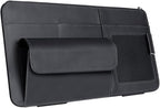 Car Visor Organizer, Multi-Pocket Sunvisor Storage with Sunglass Holder, Document Holder and Visor Card Clip, Fit for AUTO SUV & Truck, Leather Car Accessories Interior (Black)