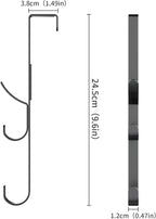 Over The Door Hooks Hanger,Over The Door Towel Hook Organizer Hanging for Coat Clothes Backpack hat Purse Metal Towel Rack Ba