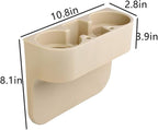 Heart Horse Car Gap Filler, Console Side Pocket, Car Seat Pocket Organizer for Cellphones Wallet Coin Key and Cup Holder Suitable Beige