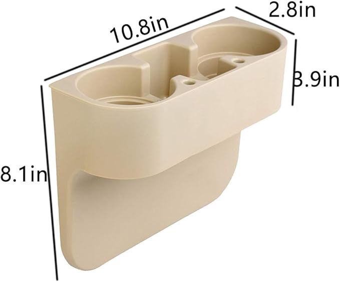 Heart Horse Car Gap Filler, Console Side Pocket, Car Seat Pocket Organizer for Cellphones Wallet Coin Key and Cup Holder Suitable Beige