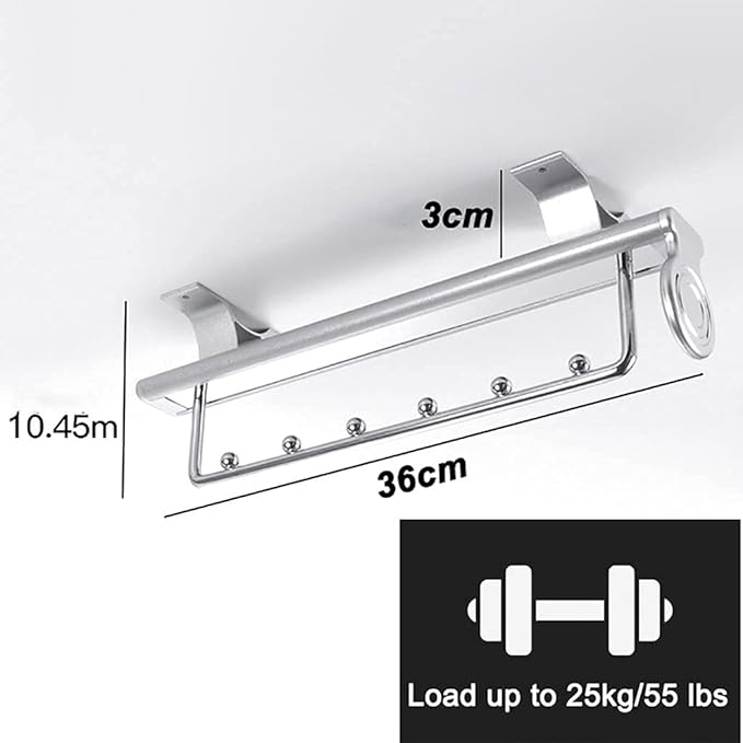 Pull Out Closet Hanger Metal Sliding Clothes Rail,Extendable Clothing Storage Rack for Wardrobe Space Saving,Metal Base,360mm