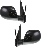 TRQ Driver and Passenger Side Mirror Assembly Set Power Heated Foldaway Paint to Match Compatible with 2001-2007 Toyota Sequo