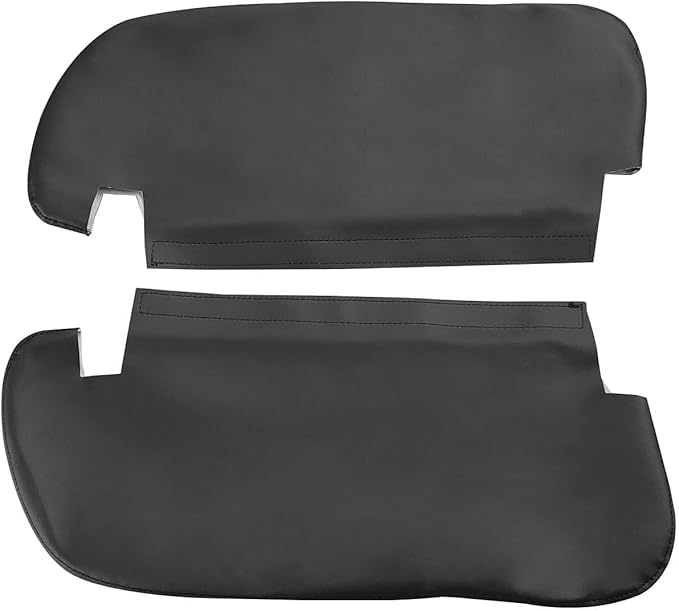 Car Sun Visor Cover Replacement Fits for Dodge Ram 1500 2500 1994-2001 Vinyl Leather, Black