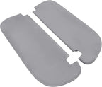 Car Sun Visor Cover Skin Replacement Fits for Dodge Ram 1500 2500 1994-2001 Microfiber Leather, Gray