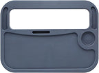 Steering Wheel Tray with Phone Slot & Drink Holder Suitable for Heavy-Duty Trucks/Trucks for Laptop use, Office Work and Meal Dining （Black）
