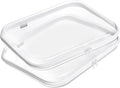 YQBRAO Hard Sided Clear Zipper Case for Storage- Professional-Grade Plastic Clear Zipper Pencil Case,Toy Storage Bins, Toilet