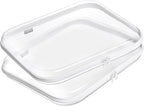 YQBRAO Hard Sided Clear Zipper Case for Storage- Professional-Grade Plastic Clear Zipper Pencil Case,Toy Storage Bins, Toilet