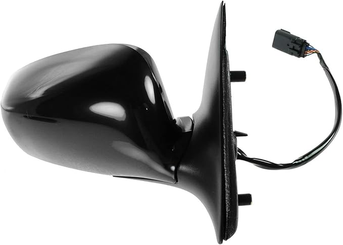 TRQ 2 Piece Driver and Passenger Side Mirror Assembly Set Electric Adjustment Heated Memory Puddle Light Black Compatible wit