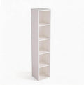 Cube Bookshelf, 5 Cube Storage Organizer, Freestanding 5 Tier Open Display Shelf with Eco-Friendly Melamine Surface for Home 