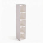 Cube Bookshelf, 5 Cube Storage Organizer, Freestanding 5 Tier Open Display Shelf with Eco-Friendly Melamine Surface for Home 