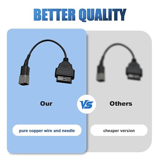 OBD2 Adapter Cable for Yanmar Diesel Vehicles 6 Pin OBD2 16Pin OBDII Car Diagnostic Connector Compatible with OBD II