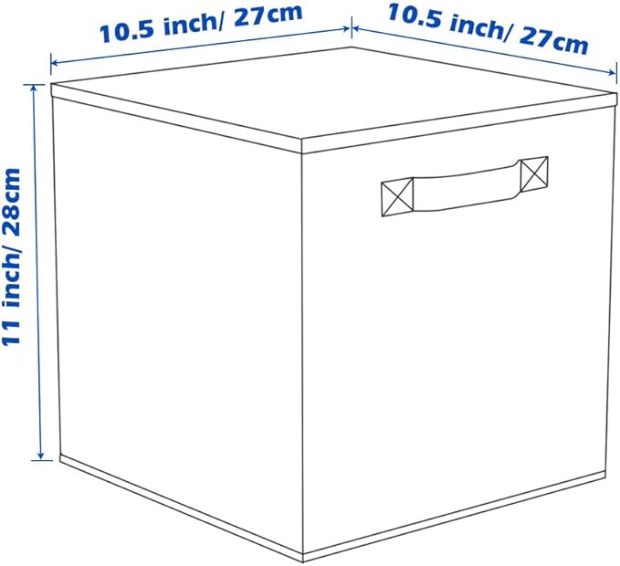 ShellKingdom Storage Bins, Foldable Fabric Storage Cubes and Cloth Storage Organizer Drawer for Closet and Toys Storage, 6 Pa
