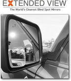 NXTGEN Custom Blind Spot Mirrors - Compatible With 2021-Present Ford Bronco 6th Generation Factory Mirrors With BLIS | Extended View
