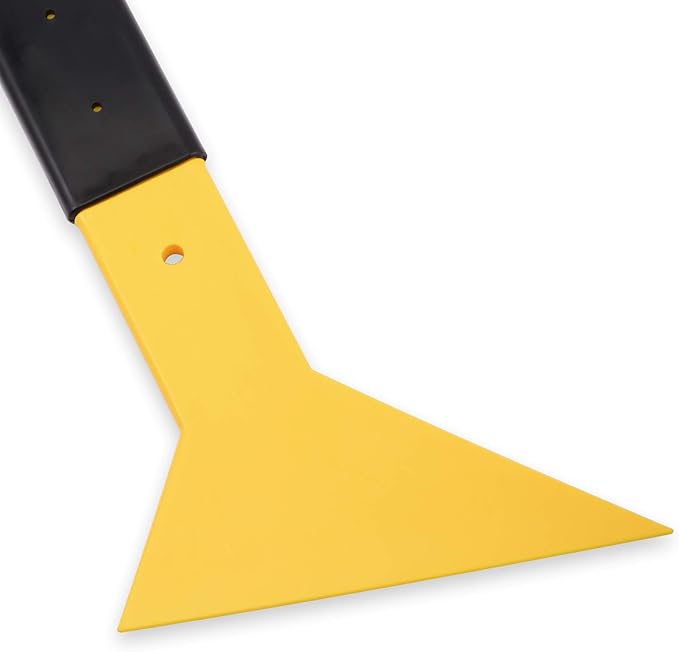 EHDIS Window Tint Squeegee Long Handle Scraper Tool Triangle Slim Foot Tinting Squeegee Windshield Snow Frost Ice Removal Tool for Cars Trucks Window Film Installation Applicator Tool