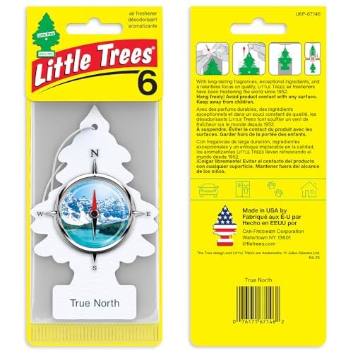 LITTLE TREES Car Air Freshener | Hanging Tree Provides Long Lasting Scent for Auto and Home | 24 Air Fresheners |True North
