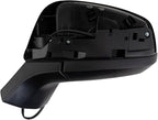 TRQ Driver & Passenger Side Power Heated Mirrors with Blind Spot Paint to Match Black Compatible with 2021-2023 Toyota Sienna