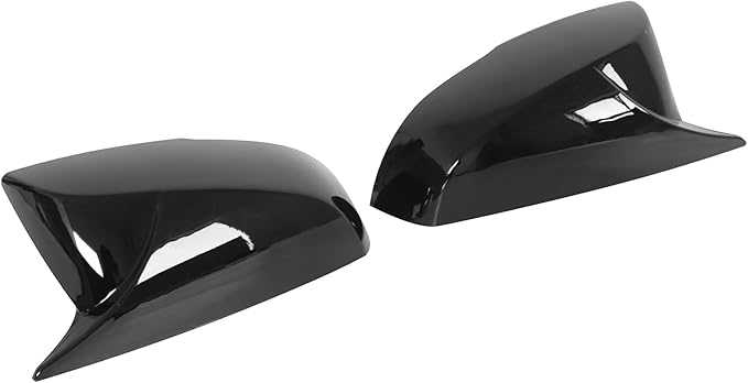 Exterior Mirror Cover Fit for Highlander 2020 2021 2022 2023 2024 2025 Door Rearview Mirror Cap Housing Trim, Left & Right Side Glossy Black