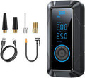 Tire Inflator Portable Air Compressor Portable Air Pump Cordless Bike Pump with Digital Dual Values Display 150 PSI Car Tires Pump with LED Lights Air Pump