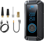 Tire Inflator Portable Air Compressor Portable Air Pump Cordless Bike Pump with Digital Dual Values Display 150 PSI Car Tires Pump with LED Lights Air Pump