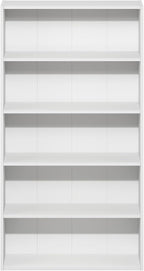 Furinno Basic Book Shelf, 5-Tier Bookshelf, Storage Organizer Bookcase with Open Shelf, 7 x 24 x 44, for Living Room, Bedroom