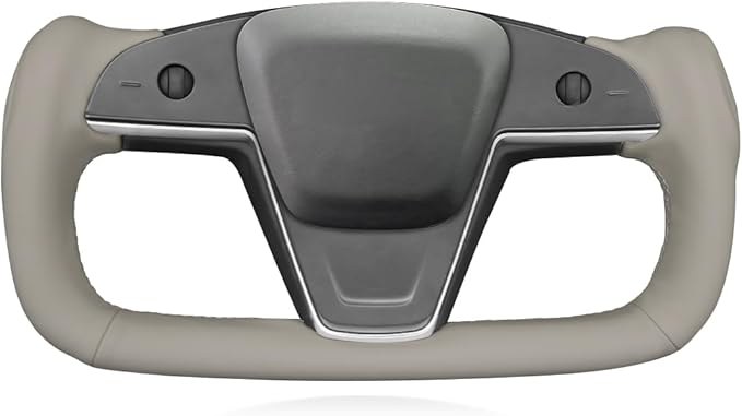 MEWANT Steering Wheel Cover for Tesla Yoke Steering Wheel Cover for Model X 2023 for Tesla Model S Steering Wheel Wrap