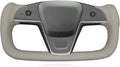 MEWANT Steering Wheel Cover for Tesla Yoke Steering Wheel Cover for Model X 2023 for Tesla Model S Steering Wheel Wrap